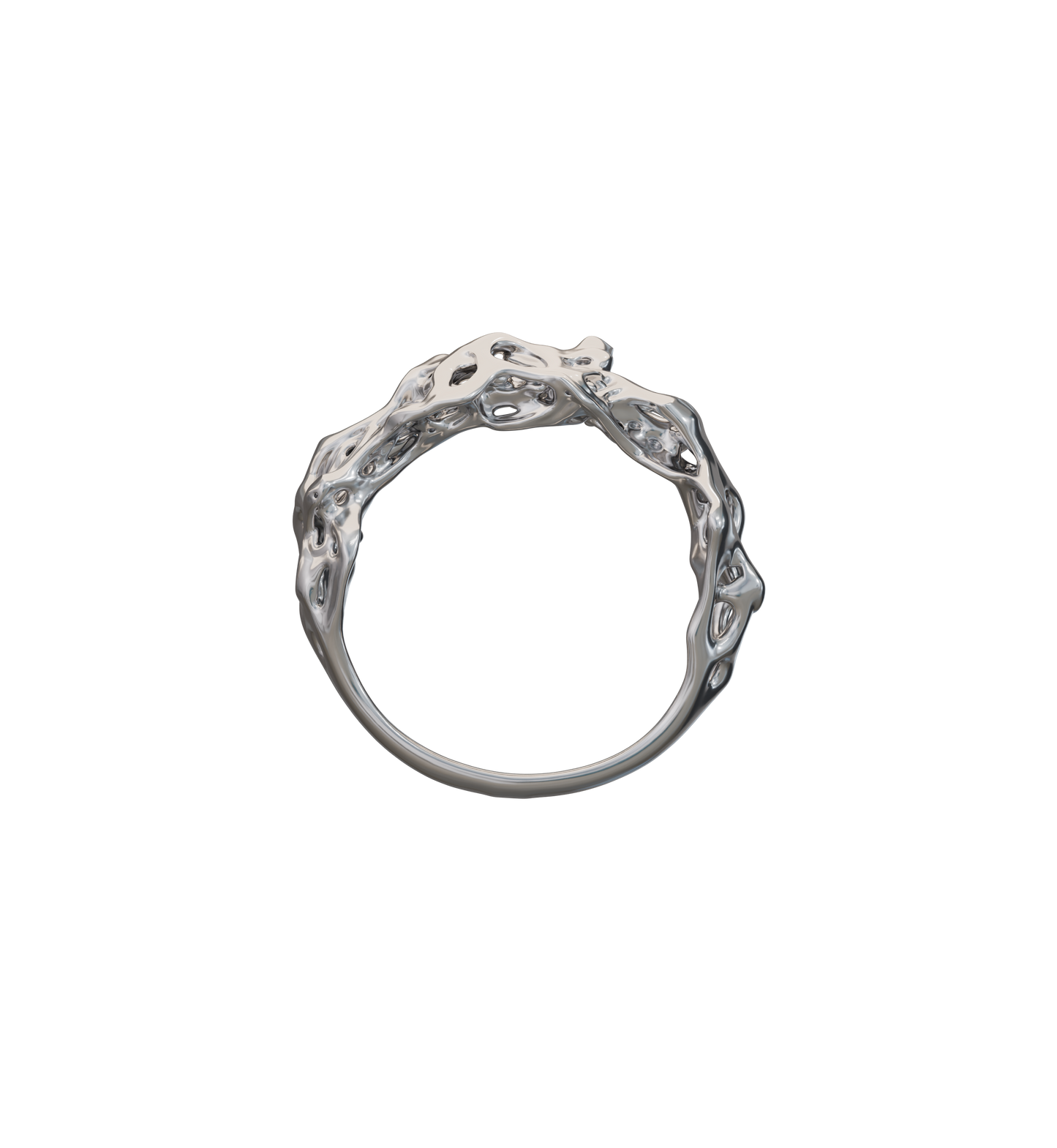 EROSION 01 Ring Chrome (1/10)